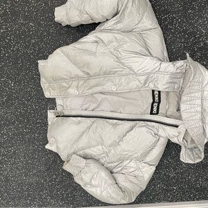 Ienki Ienki Fluoro Silver Metallic Puffer Jacket Women’s XS
